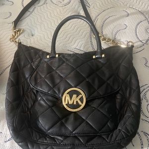 Michael Kors Black Leather Bag